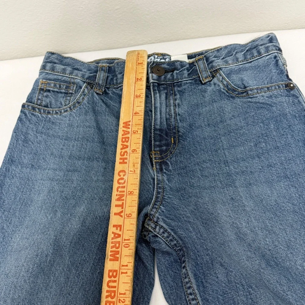 OshKosh Bgosh Kids Blue Jeans Classic Straight Leg Medium Wash Size 7H Husky